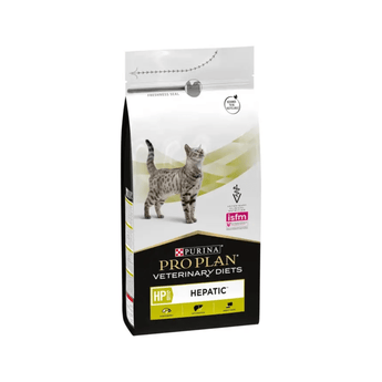 Purina Pro Plan Veterinary Diets HP Hepatic Dry Cat Food on white background