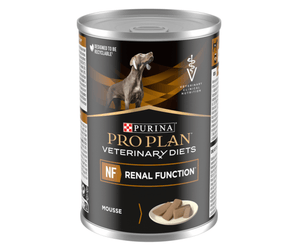 Purina Pro Plan Veterinary Diets NF Renal Function Wet Dog Mousse on white background