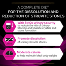 Purina Pro Plan Veterinary Diets UR Urinary Dry Cat Food info graphic