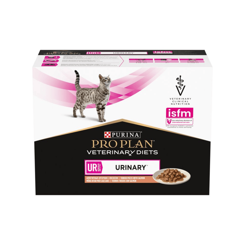 Purina Pro Plan Veterinary Diets UR Urinary Wet Cat Mousse front on white background