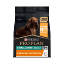 Purina Pro Small/Mini Breed Adult Dry Food (Chicken) front on white background