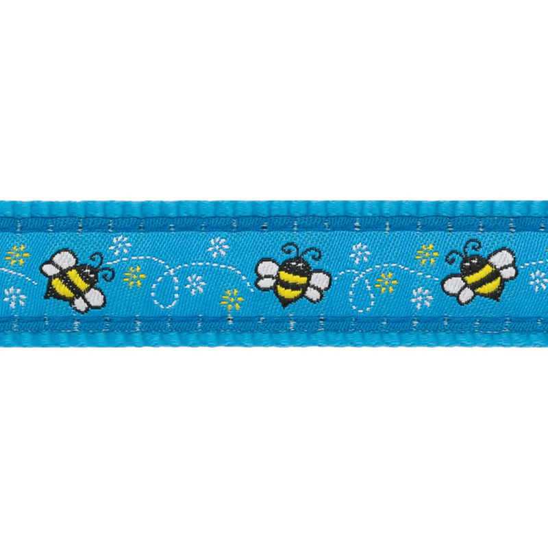 The Red Dingo Bumble Bee Turquoise Cat Collar pattern