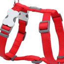 A close up of a Red Dingo Classic Red Dog Harness on a white background