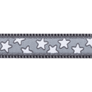 The Red Dingo Cool Grey Stars Dog Lead pattern