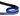 A close up of a Red Dingo Dark Blue Striped Dog Lead on a white background