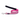 White background with a pink, blue, yellow and green stripy 'Red Dingo' dog lead. 