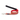 White background with a rainbow stripy 'Red Dingo' dog lead with red backing.