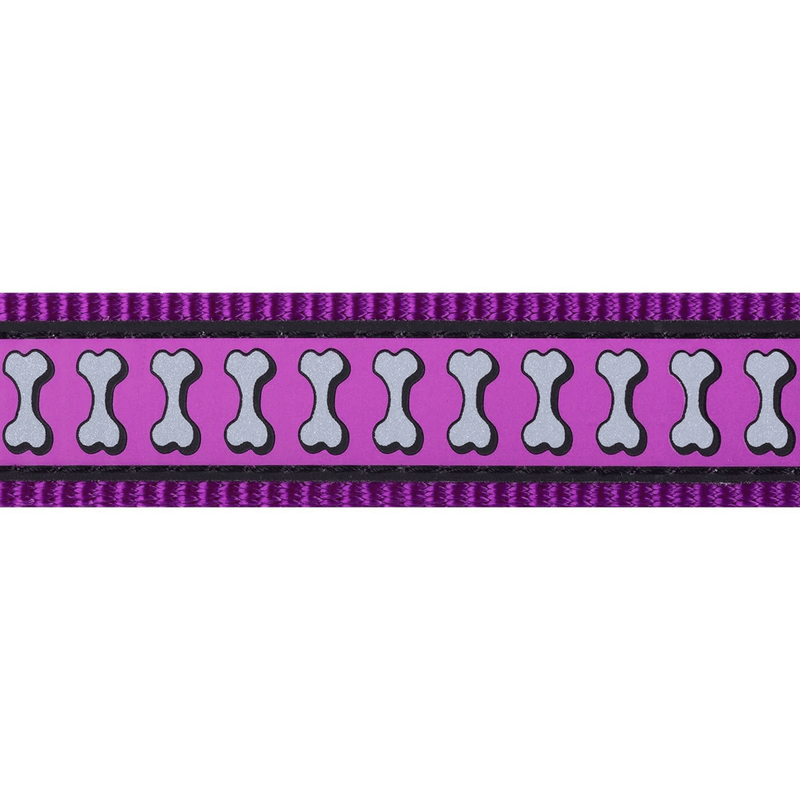 The Red Dingo Purple Reflective Dog Collar pattern