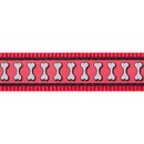 The Red Dingo Red Reflective Dog Collar pattern