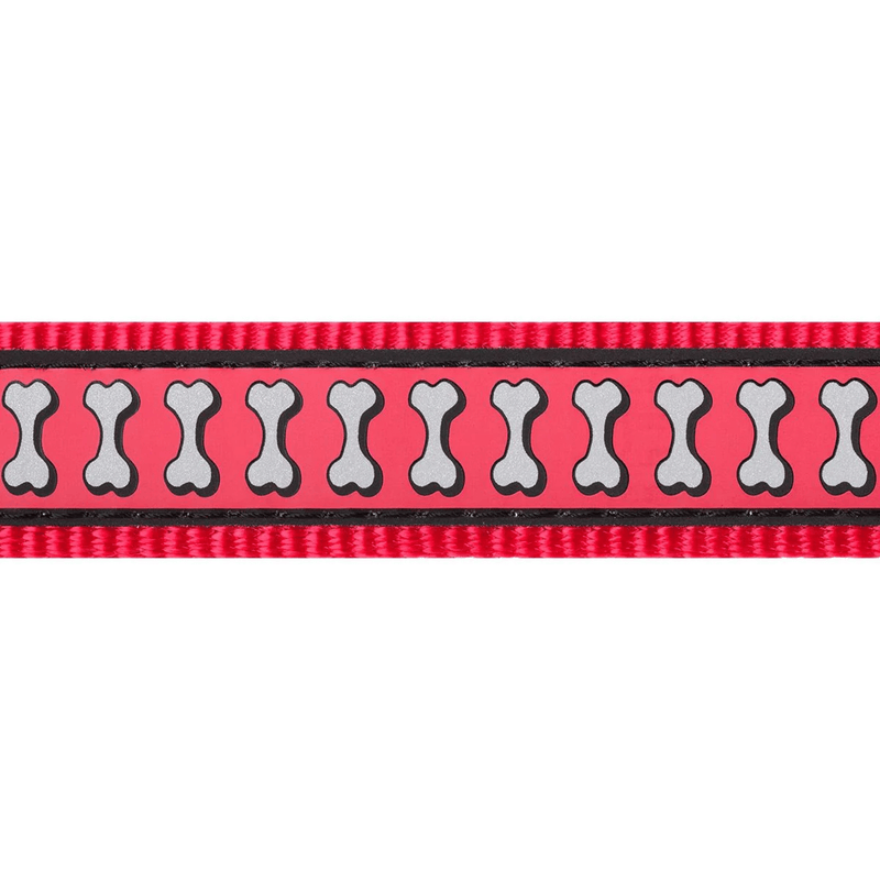 The Red Dingo Red Reflective Dog Collar pattern