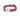 A Red Dingo Red Reflective Dog Collar on a white background