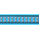 The Red Dingo Turquoise Reflective Dog Collar pattern