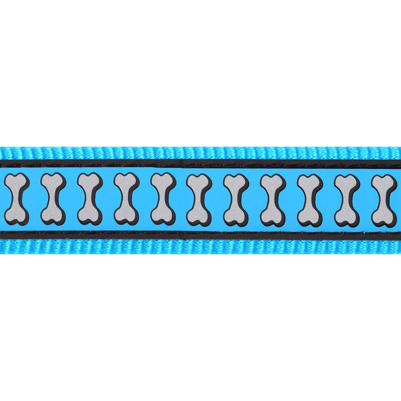 The Red Dingo Turquoise Reflective Dog Collar pattern
