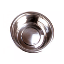 White background with a top view into a Rosewood Deluxe stainless steel bowl. 