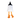A back view of a Rosewood plush Halloween Gregory ghost dog toy with a black witch hat, and orange rope legs knotted at the bottom, shown on a plain white background.