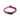 White background with a burgundy dog collar with pink hearts and pink trim. Featuring a black buckle and silver tag loop.