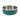 White background with a deep 1200ml teal coated stainless steel Rosewood Premium pet bowl. 