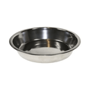 White background with a Rosewood stainless steel puppy pan with shallow sides. 