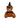 A Rosewood Wilbert Wizard brown teddy bear dog toy wearing a black wizard hat with a gold band and a black star-patterned collar, isolated on a white background.