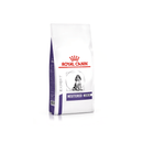 White background with a white bag of Royal Canin Neutered Junior dog food. Pictured on the bag is a English Setter puppy.