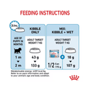 Royal Canin Starter Mother & Babydog dry food for Mini dogs feeding guide.