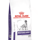 A close up of a bag of ROYAL CANIN® Neutered Adult for Medium Dogs
