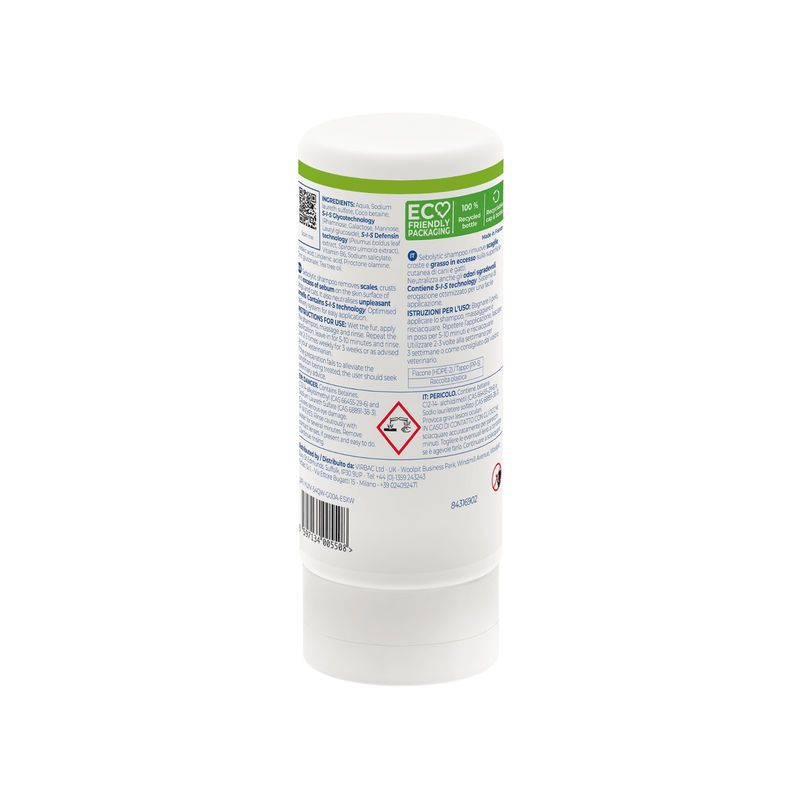 Sebolytic Shampoo for Dogs & Cats – Greasy & Scaly Skin 250ml