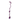 A purple plush aubergine-shaped cat toy with a matching purple rope at full length and a small green leaf accent, shown on a plain white background.