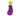 A purple aubergine-shaped plush toy with a smiling face, a green and white checkered top, and a bright lime green fluffy tuft, shown on a plain white background.