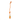 A orange plush carrot-shaped cat toy with a matching orange rope at full length and a small green gingham leaf accent, shown on a plain white background.