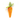 A plush carrot cat toy with an orange body, green and white gingham leaves, and a simple black embroidered smiley face, shown on a plain white background.