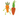 Two plush carrot cat toys on a plain white background. One carrot is orange with green gingham leaf tops and green rope limbs, and the other is orange with bright green feather-like tops and a stitched smile.
