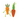 Two plush carrot cat toys on a plain white background. One carrot is orange with green gingham leaf tops and green rope limbs, and the other is orange with bright green feather-like tops and a stitched smile.