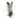 A grey cylindrical mouse rattle roll toy with a embroidered face features, and white-and-grey gingham ears, and a fluffy grey tail, photographed on a white background.
