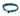 White background with a teal coloured Twiggy Tags Lagoon Adventure dog collar with a clip and d-ring.