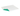 White cutting board with green corner on a white background