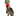 Large Woodpecker dog toy with red head, animal print belly and mottled wings and tail attached to a green cardboard backing with white text 'Forest Friends Walter Woodpecker' and smaller text saying 'Plush squeaky dog toy' pictured on a white background. 