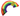 Rainbow shaped cat toy in rainbow colours with a green labelled wrapped around one end, label has a picture of a yellow cat cartoon with text saying 'Yeowww! Catnip' coming out of it's mouth, above is text which says 'Catnip toys that actually work!' and 'Rainbow' pictured on a white background. 