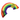Rainbow shaped cat toy in rainbow colours with a green labelled wrapped around one end, label has a picture of a yellow cat cartoon with text saying 'Yeowww! Catnip' coming out of it's mouth, above is text which says 'Catnip toys that actually work!' and 'Rainbow' pictured on a white background. 