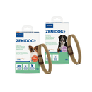 Two boxes of Zenidog with a dog collar on a white background