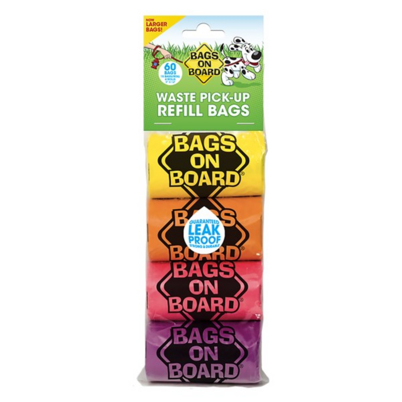 Bags on Board Rainbow Refill Poop Bags
