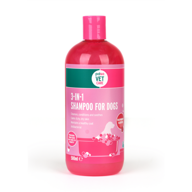 PDSA Vet Care 3-in-1 Shampoo for Dogs 500ml