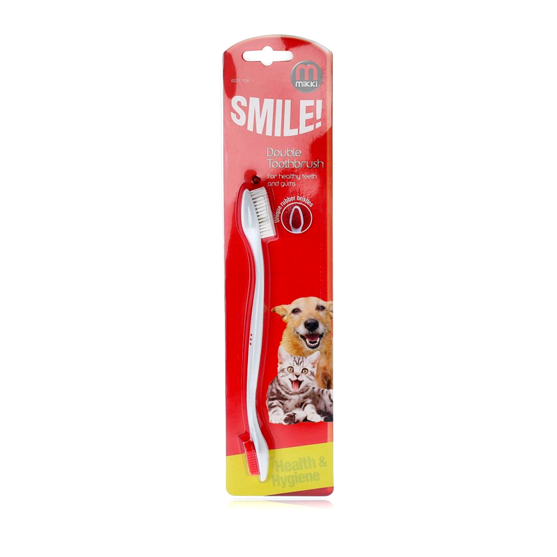 Mikki double ended toothbrush in packaging