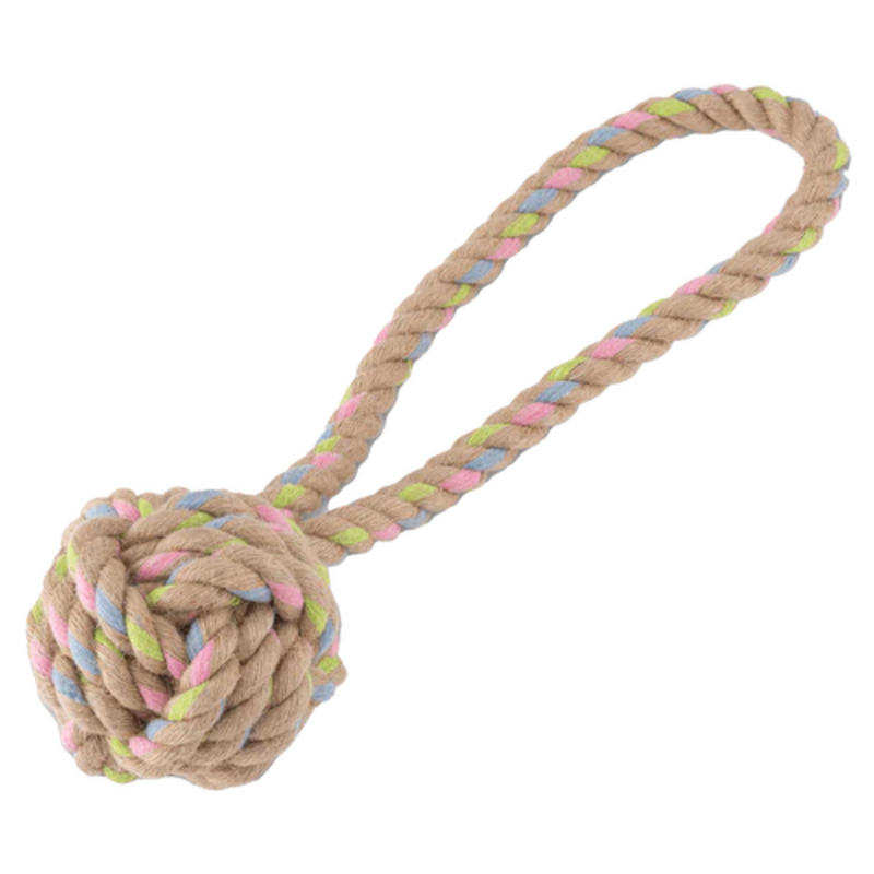 Hemp rope material ball and handle