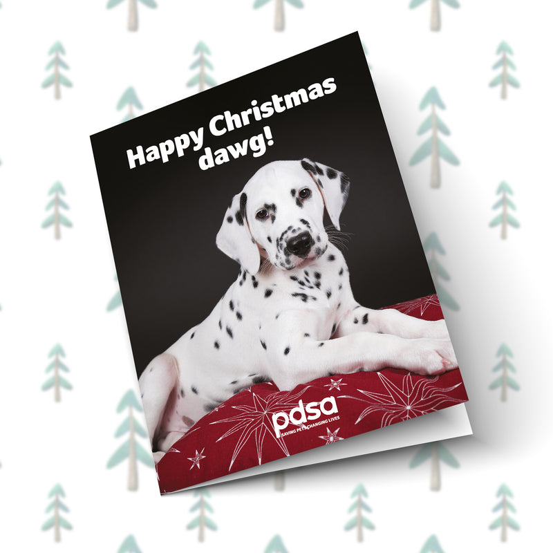 Happy Christmas Dawg Card Front