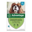 Advantage 100, 4 Week Spot-On Flea Treatment For Small Dogs (4-10kg)