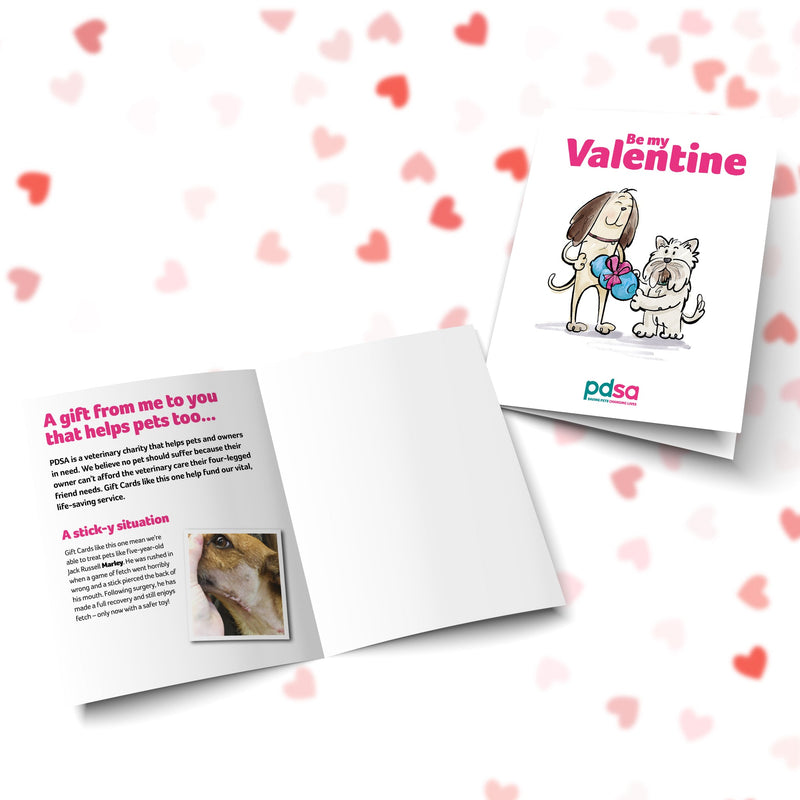 Be My Valentine Card Open