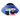 Blue soft recovery cone with label. Blue cone has black fabric rim