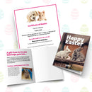 Happy Easter Veg certificate and card