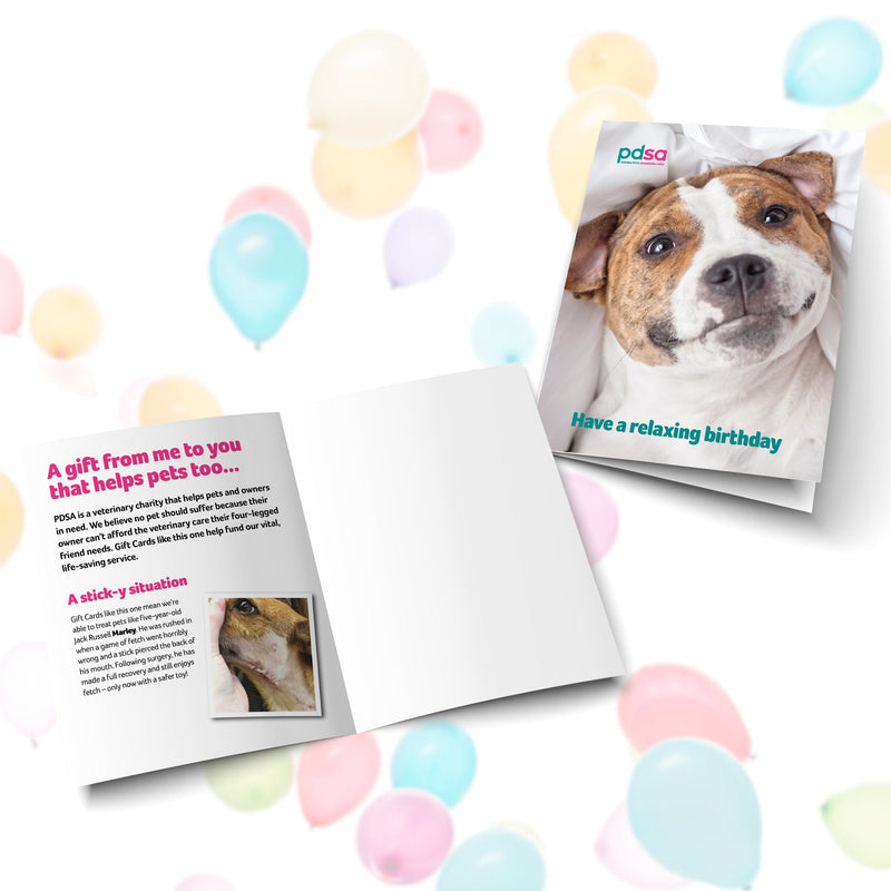 Have a Relaxing Birthday Card Inside